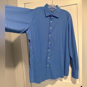 Peter Millar Summer Comfort Long Sleeve Collared Button Down, Size XXL NWOT